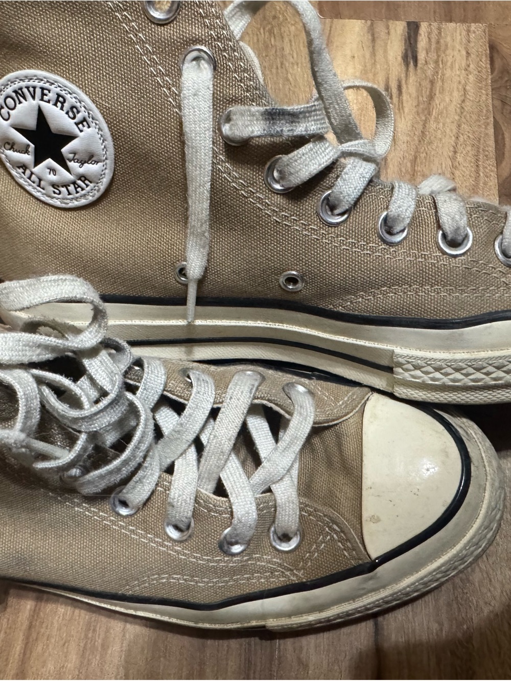 Converse Kids Beige/Tan High Top Sneakers